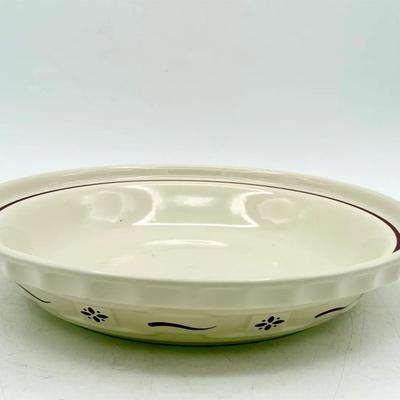 Longaberger Pottery Pie Plate