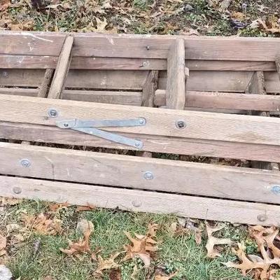 Two Wooden Ladders