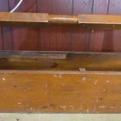 Wooden Carpenter's Toolbox