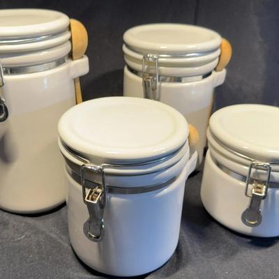 Ceramic Storage Containers, Set Of 4
