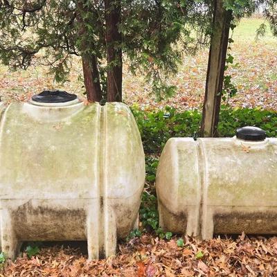 Two Water Storage Tanks