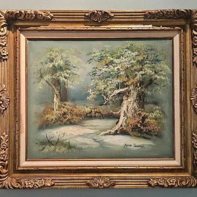 Herb Parmell 32x27.5" Tree Painting