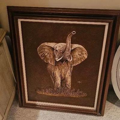 Leather Elephant Picture by Cooper