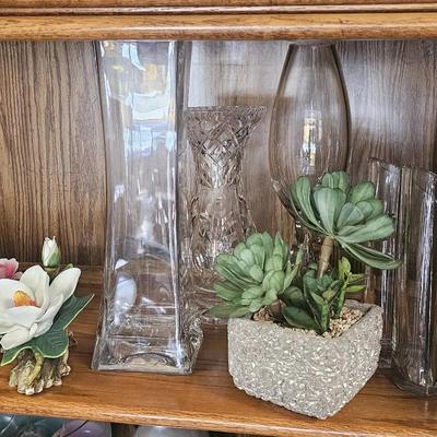 Capodimonte Rose & More on Shelf