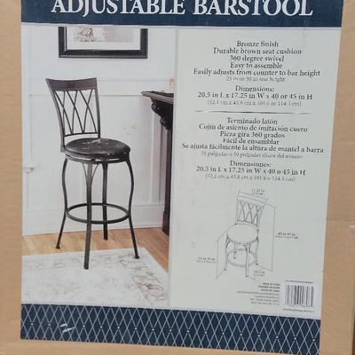 Chelsea Counter height Upholstered Swivel Metal Bar Stool New In Box 