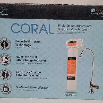 BRONDELL CORAL UNDER SINK FILTRATION SYSTEM NEW IN DAMAGED BOX #3