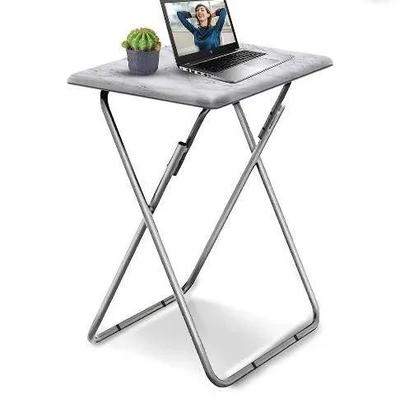 Aboxoo Foldable TV Tray, White Marble