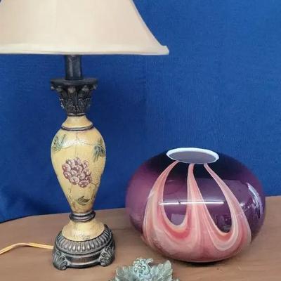 Tuscany Inspired Decor Featuring Blown Glass Vase