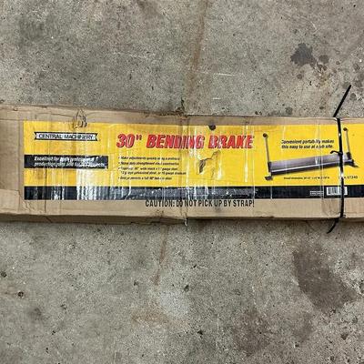 Central Machinery 30” Bending Brake – New in Box (Box Worn)