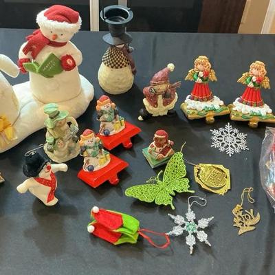Assorted Snowmen and Christmas Decor