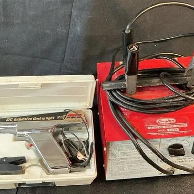 Dayton Battery Charger & DC Inductive Timing Light Lot