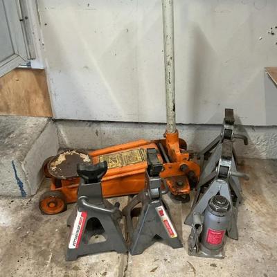 Floor Jack, Jack Stands & Bottle Jack Lot