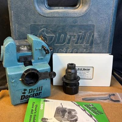Drill Doctor Model 500 Drill Bit Sharpener with Case & Accessories