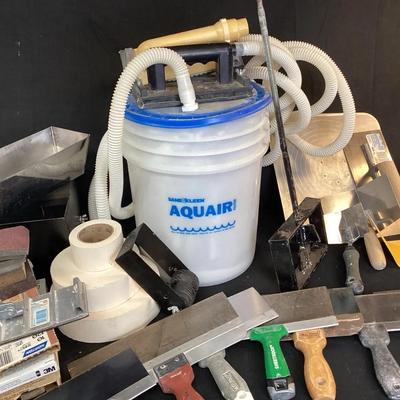 Drywalling Tools, Mud Pans, Knives, Sanders & Sand-Kleen AquaAir System