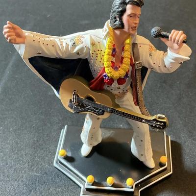 Elvis Presley Collectible Figure & Christmas CD