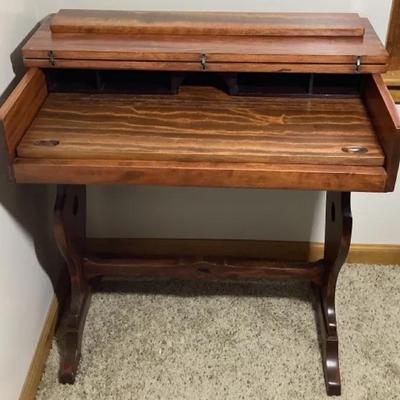 Dark Stained Fold Up Desk 