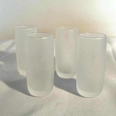 4 Remy Martin Frosted Shot Glasses