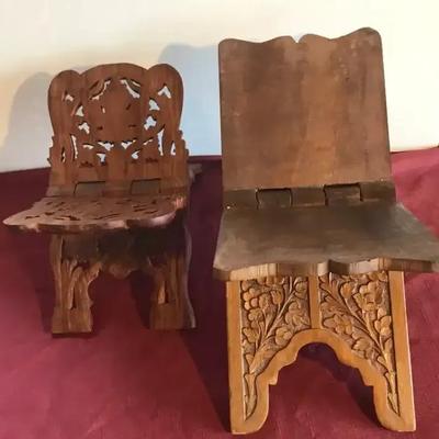 Moroccan And Iranian Collapsible Wood Book Stands