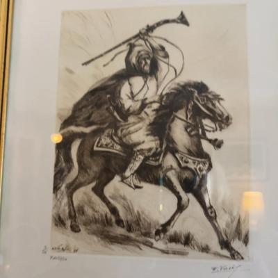 E Valdez Numbered Pen And Ink - Fantasia