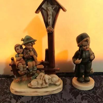 Hummel Wayside Devotion And Chimney Sweep Marked Western Germany
