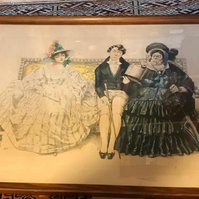 La Duenna French Pen And Ink