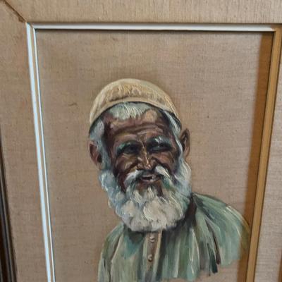 Iranian Painting Of Baluch Patriarch By Alish