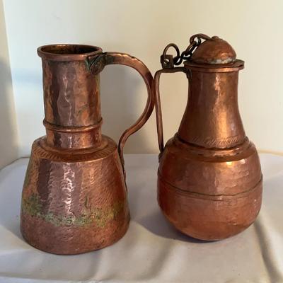 Pair Of Turkish Copper Urns 