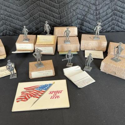 Devereux Pewter “Spirit of 1776” Soldier Collection | 10 Figures | Boxes & COAs