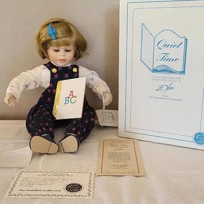 Zolan’s "Quiet Time" Doll & "Brotherly Love" Mini Oil Painting