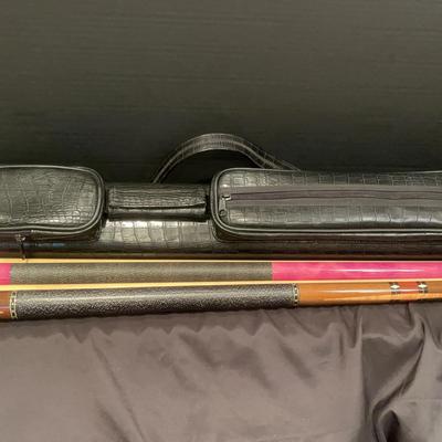 2 Pool Cues (McDermott & Lucasi) W/Case
