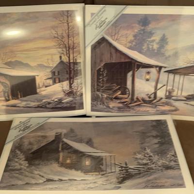 3 Lee Roberson Winter Prints "B"