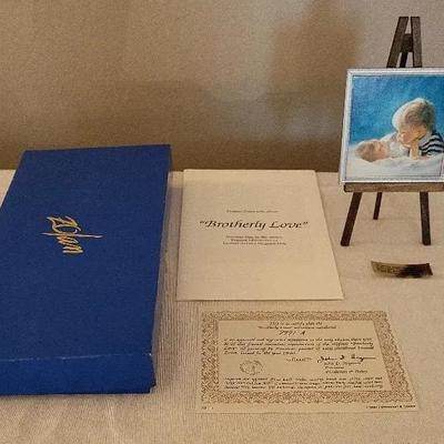 Zolan's "Brotherly Love" Miniature Oil Painting #1