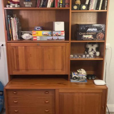 Scandinavian Style Cabinet W/ Shelves And Drawers
