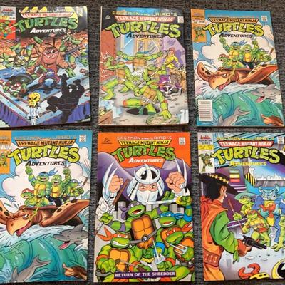 6 Teenage Mutant Ninja Turtles Adventures Comics