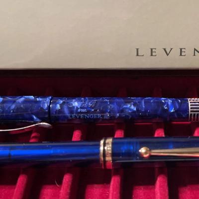 2 Levenger Fountain Pens: Sunset fountain pen & Sheaffer Levenger Connaisseur fountain pen
