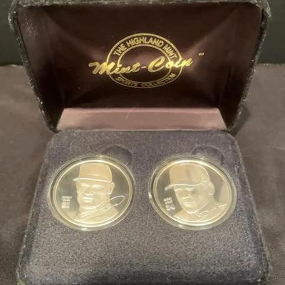 2 Highland Mint Sports Coins - Cubs: Sammy Sosa, Kerry Woods