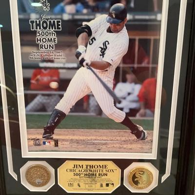Jim Thome 500th Home Run Photo With “Game Day Infield Dirt”