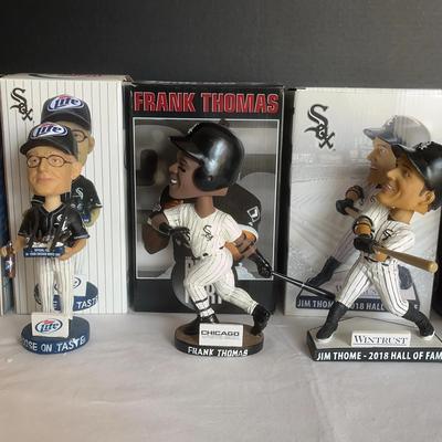 5 White Sox  Bobble Heads: Star Wars, Thome, Thomas & 2 Miller Lite Vendors 