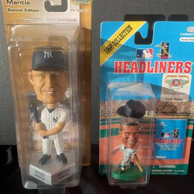 Mickey Mantle 7” & Frank Thomas 4” Mini Bobblehead