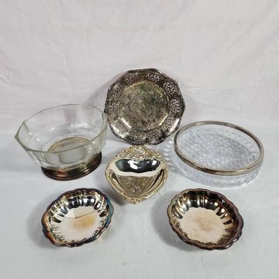 Silverplate And Glass