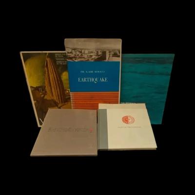 Assorted Vintage & Specialty Books Lot – Earthquake Report, Travel/Art Volumes, and Limited Edition 