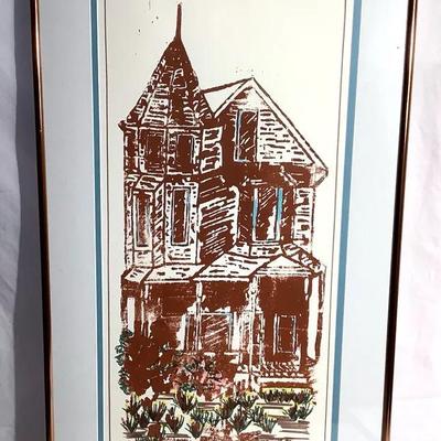 C. Raymond Signed & Numbered Print (13/20) – Victorian House Art – Professionally Framed
