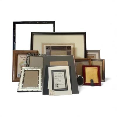 Assorted Picture Frames & Mat Boards (11-Piece Lot)