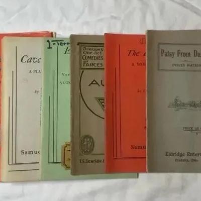 Vintage One-Act & Full-Length Plays Lot (1910s–1950s) – Samuel French, Eldridge, Denison – Drama, Co