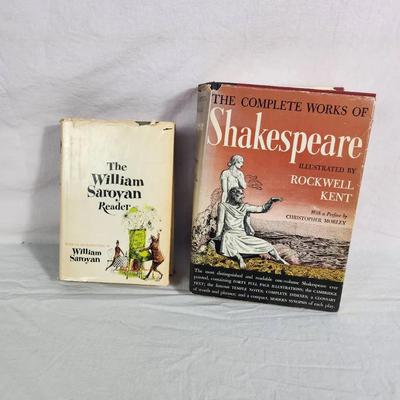 Vintage Literature Duo – 1958 William Saroyan Reader & Complete Works of Shakespeare