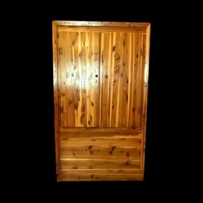 Solid Red Cedar Armoire / Wardrobe Cabinet on Casters – Approx. 68” H x 39” W x 23” D
