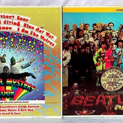 The Beatles – Lot of 2 Vintage Vinyl LPs – Magical Mystery Tour + Sgt. Pepper’s 