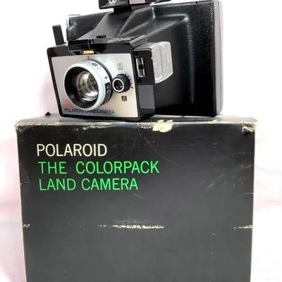 Vintage Polaroid “The Colorpack” Land Camera w/ Original Box & Manuals