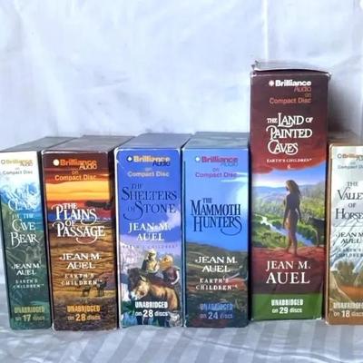 Jean M. Auel “Earth’s Children” Audiobook Lot – 6 Brilliance Audio CD Sets
