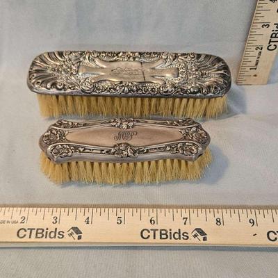 Antique Sterling Silver Clothing Brushes